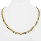 10k Yellow Gold 9.3g Hollow Light 4.2mm Curb Link Chain Necklace 20"