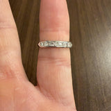 Platinum and 0.50cttw Diamond Vintage Band Ring Size 5.5