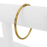 22k Yellow Gold 14g Diamond Cut 3.5mm Bangle Bracelet 7.85"