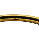 22k Yellow Gold 14g Diamond Cut 3.5mm Bangle Bracelet 7.85"