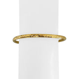 22k Yellow Gold 14g Diamond Cut 3.5mm Bangle Bracelet 7.85"