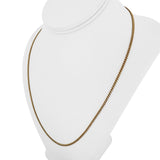 19k Portuguese Yellow Gold 12.6g Solid Thin 2.2mm Curb Link Chain Necklace 22"