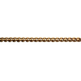 19k Portuguese Yellow Gold 12.6g Solid Thin 2.2mm Curb Link Chain Necklace 22"