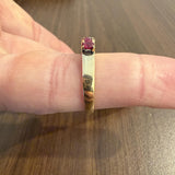 18k Yellow Gold and 1cttw Round Vintage Ladies Band Ring Size 8.25