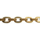 18k Yellow Gold 39.2g Vintage Heavy 12.5mm Oval Cable Link Bracelet Italy 8.5"