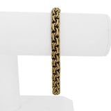 18k Yellow Gold 41.8g Solid Very Heavy Vintage Double Curb Link Bracelet 8.5"