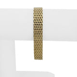 14k Yellow Gold 20g Polished Ladies 11mm Brick Link Mesh Bracelet Italy 7"