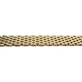 14k Yellow Gold 20g Polished Ladies 11mm Brick Link Mesh Bracelet Italy 7"