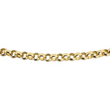 18k Yellow Gold 7g Hollow Light 3.5mm Rolo Link Chain Necklace Italy 20"