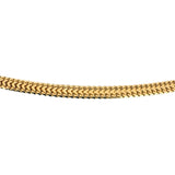 18k Yellow Gold 17g Solid Flat 4mm Fancy Mesh Link Necklace 23.5"