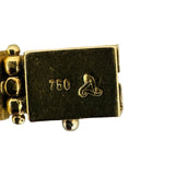18k Yellow Gold 31.5g Solid Heavy Vintage Greek Key Panel Link Bracelet 7.25"