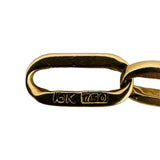 18k Yellow Gold 13.5g Solid Vintage Men's 5.5mm Paperclip Link Bracelet 9"
