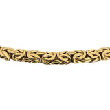 14k Yellow Gold 31.4g Ladies Heavy Thick 7mm Byzantine Link Necklace 21"