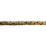 14k Yellow Gold 31.4g Ladies Heavy Thick 7mm Byzantine Link Necklace 21"