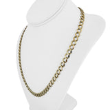 14k Yellow Gold 28.9g Solid Heavy 7mm Curb Link Chain Necklace 21"