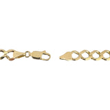 14k Yellow Gold 28.9g Solid Heavy 7mm Curb Link Chain Necklace 21"