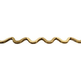 14k Yellow Gold 11.7g Ladies Polished and Brushed Links Zig Zag Necklace 16.5"