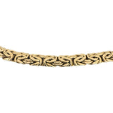 14k Yellow Gold 21.7g Ladies Thick 7mm Byzantine Link Necklace Turkey 18"