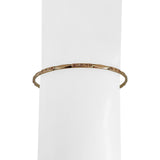 14k Yellow Gold 6g Solid Vintage 2mm Fancy Bangle Bracelet 7.5"