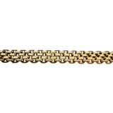 14k Yellow Gold 14.7g Ladies Vintage 8mm Bismark Link Bracelet 7"