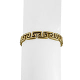 14k Yellow Gold 15g Ladies Polished 8.5mm Greek Key Link Bracelet Italy 7.5"