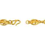 24k Pure Yellow Gold 35g Solid Heavy Fancy Dolphin Link Necklace 15"