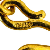 24k Pure Yellow Gold 35g Solid Heavy 4mm Curb Link Chain Necklace 22"