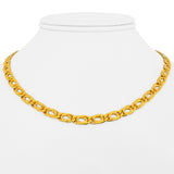 24k Pure Yellow Gold 29.6g Solid Heavy 5mm Double Curb Link Chain Necklace 16"