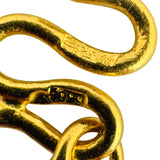 24k Pure Yellow Gold 29.6g Solid Heavy 5mm Double Curb Link Chain Necklace 16"