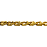 24k Pure Yellow Gold 16.5g Solid Diamond Cut 3mm Curb Link Chain Necklace 18"