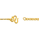 24k Pure Yellow Gold 16.5g Solid Diamond Cut 3mm Curb Link Chain Necklace 18"