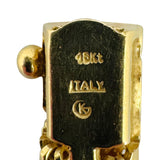 18k Yellow Gold 34.3g Heavy Ladies Vintage Fancy Link Collar Necklace Italy 15"