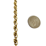 18k Yellow Gold 18.7g Ladies Polished Fancy Cable Link Chain Necklace 17.5"