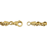 18k Yellow Gold 18.7g Ladies Polished Fancy Cable Link Chain Necklace 17.5"