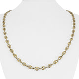 14k Yellow Gold 25.6g Solid Heavy 5.5mm Puffy Mariner Link Chain Necklace 22.5"