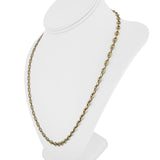 14k Yellow Gold 25.6g Solid Heavy 5.5mm Puffy Mariner Link Chain Necklace 22.5"