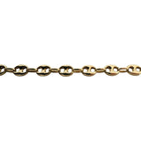 14k Yellow Gold 25.6g Solid Heavy 5.5mm Puffy Mariner Link Chain Necklace 22.5"