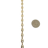 14k Yellow Gold 25.6g Solid Heavy 5.5mm Puffy Mariner Link Chain Necklace 22.5"