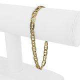 14k Yellow Gold 10.6g Semi Solid Men's 6mm Mariner Link Bracelet 8.25"