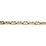 14k Yellow Gold 10.6g Semi Solid Men's 6mm Mariner Link Bracelet 8.25"