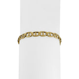 14k Yellow Gold 10.6g Semi Solid Men's 6mm Mariner Link Bracelet 8.25"