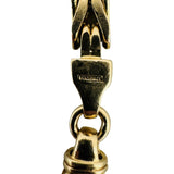 14k Yellow Gold 33.4g Solid Heavy Men's Squared Byzantine Link Bracelet Italy 9"