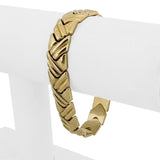 14k Yellow Gold 22.5g Ladies Polished 11.5mm Fancy Link Bracelet Italy 7"