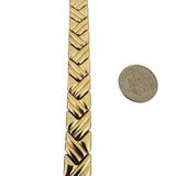 14k Yellow Gold 22.5g Ladies Polished 11.5mm Fancy Link Bracelet Italy 7"