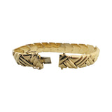 14k Yellow Gold 22.5g Ladies Polished 11.5mm Fancy Link Bracelet Italy 7"