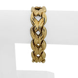 14k Yellow Gold 28.7g Ladies Polished 18mm Fancy Link Bracelet Italy 7"