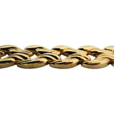 14k Yellow Gold 28.7g Ladies Polished 18mm Fancy Link Bracelet Italy 7"