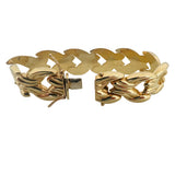 14k Yellow Gold 28.7g Ladies Polished 18mm Fancy Link Bracelet Italy 7"