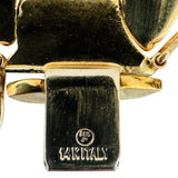 14k Yellow Gold 28.7g Ladies Polished 18mm Fancy Link Bracelet Italy 7"