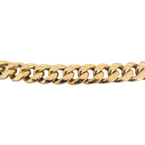14k Yellow Gold 36g Semi Solid 8mm Cuban Curb Link Chain Necklace 23"